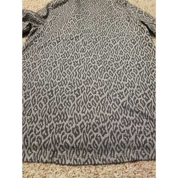 Soft Surroundings Women's Large Lyra Jacket w/ Hood Gray Animal Leopard Print - Picture 11 of 11